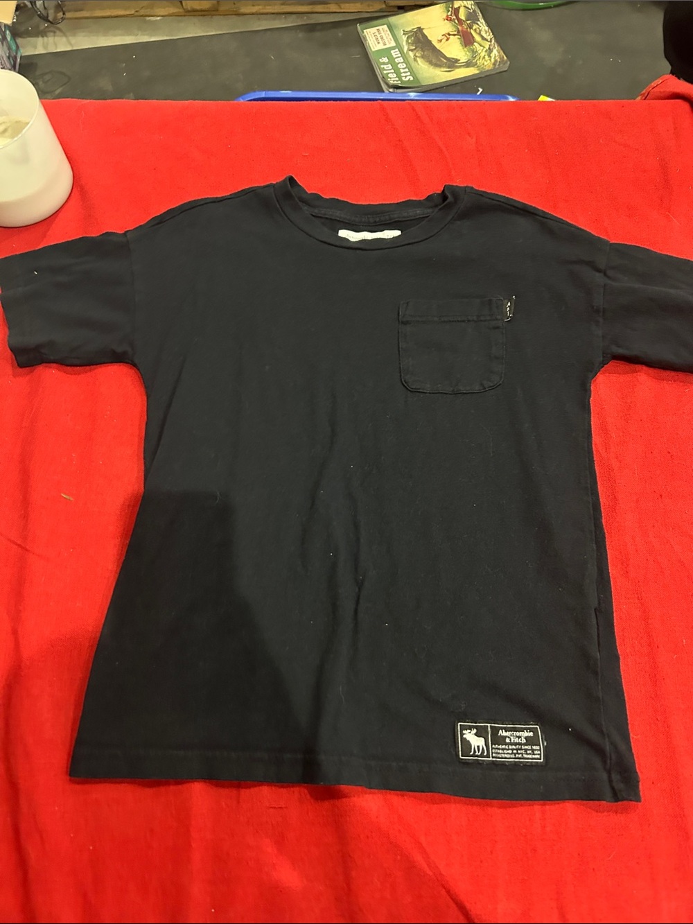 abercrombie kids Black Short-Sleeve Pocket Tee